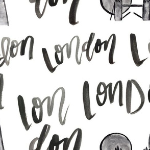 London Watercolor Lettering