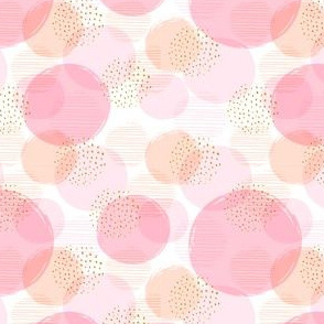 Polka Dot Pink Polka Dot Pattern Water Color - Valentines Day - Valentines Day Fabric