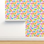 Valentine's Day Candy Hearts Cute Valentines Day - Valentines Day - Valentines Day Fabric