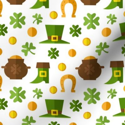 Saint Patrick's Day, Cute Boots, Coins, Clover St. Patricks Day