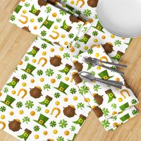 Saint Patrick's Day, Leprechaun Beer Horse Shoe Clover Cute St. Patricks Day