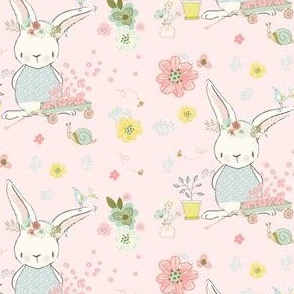 4" Garden Bunny / Pink