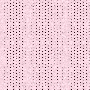 dots // pink and black sweet preppy polka dots little dots - mini