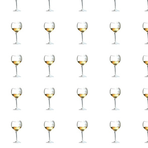 white wine glass 4" x 4"