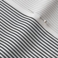 Perfectly Pinstripe // Charcoal Grey  ((Small Print Version))