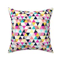 Colorful Summer Floral Triangle (SMALL print)