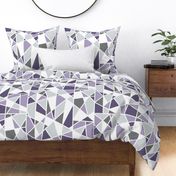 Geometric in Lavender, Purple and Gray