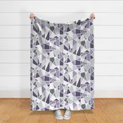 Geometric in Lavender, Purple and Gray