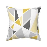 Geometric in Mustard Yellow and Gray