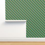 Saint Patrick's Day Green Gold Stripes Diagonal St. Patricks Day