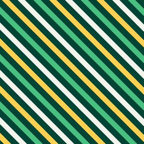 Saint Patrick's Day Green Gold Stripes Diagonal St. Patricks Day