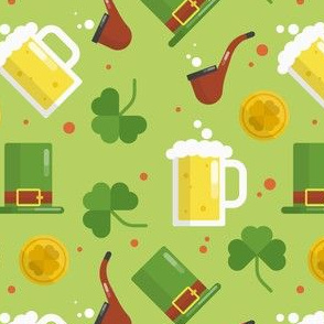 Saint Patricks Day Day Cute St. Patricks Day Beer Clover Pipe