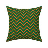 Saint Patricks Day Green Orange Chevron St. Patricks Day