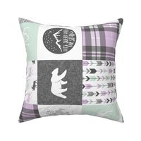 fearfully and wonderfully made - patchwork - purple and mint (90)