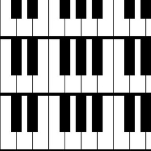 Three Inch Horizontal Piano Keys