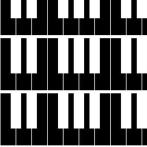 Three Inch Horizontal Harpsichord Keys