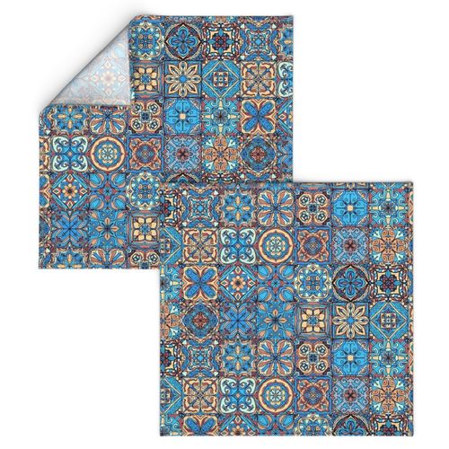 Bright Blue Spanish Tiles