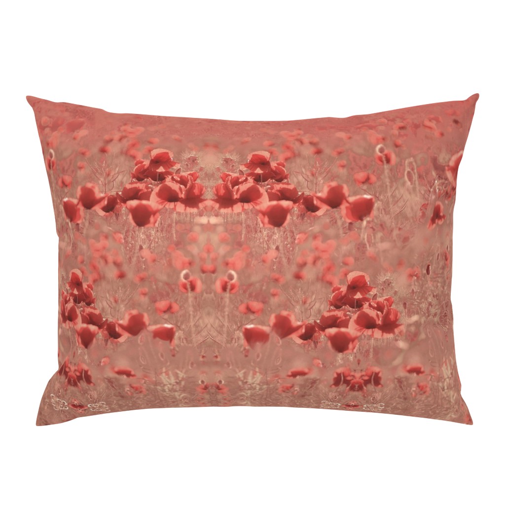 MTM 142cm x 2meter, romance poppies, tea rose