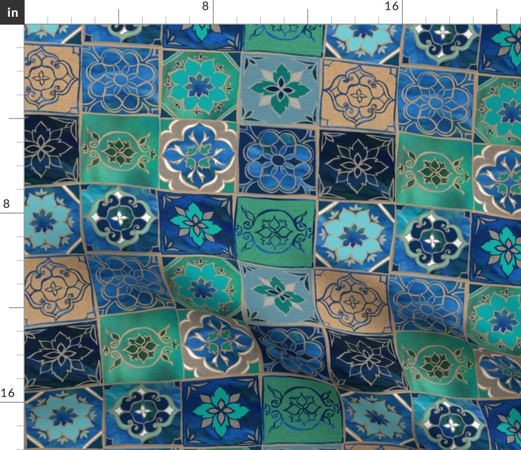 Dreams of the Azure Sea - Tile Pattern