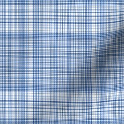 Plaid 1 in Blues and White