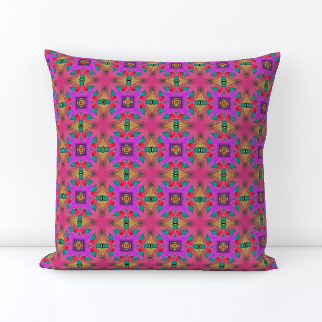 GIRAFFE FUCHSIA PINK LEAVES JUNGLE KALEIDOSCOPE