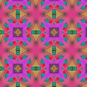 GIRAFFE FUCHSIA PINK LEAVES JUNGLE KALEIDOSCOPE