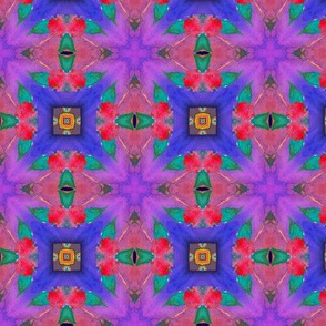 GIRAFFE VIOLET PURPLE LEAVES JUNGLE KALEIDOSCOPE