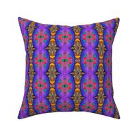 GIRAFFE VIOLET PURPLE TOTEM STRIPES