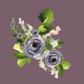 6" Indigo Roses / Dark Lilac