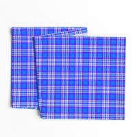 Purple Blue Plaid Gingham Check