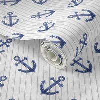 Rustic Navy Blue Anchors