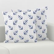 Rustic Navy Blue Anchors