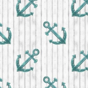 Rustic Teal Anchors