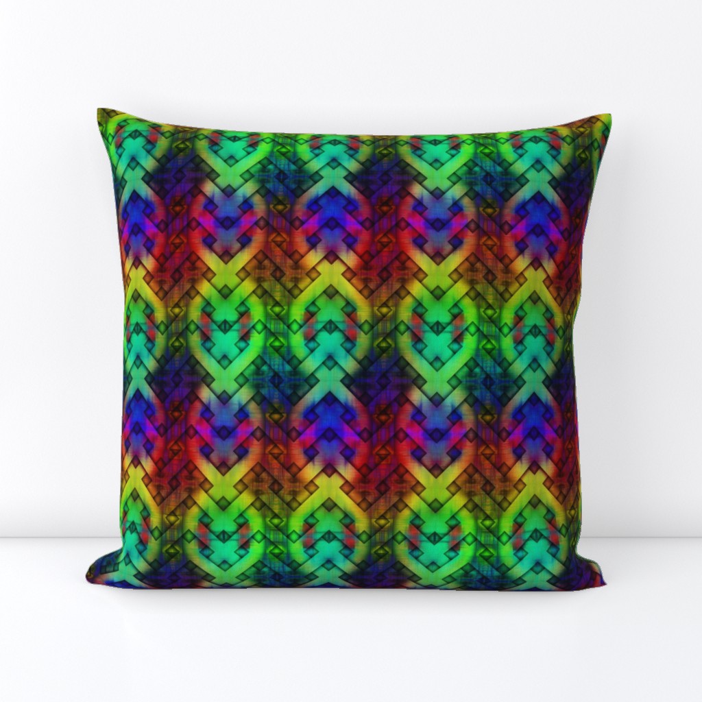 BRAID PLAID RAINBOW MULTICOLOR