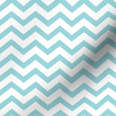 chevron wide blue - christmas wish collection