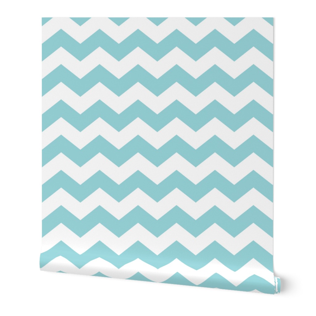 chevron wide blue LG - christmas wish collection