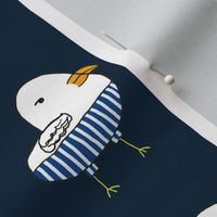 Seagulls in Shorts- Navy