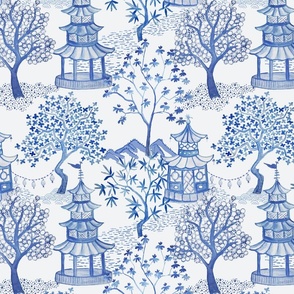 Pagoda Forest in Blues