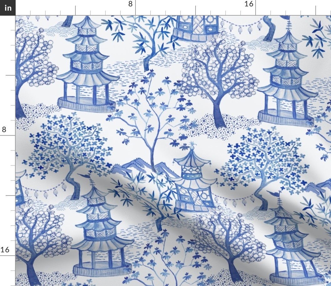 Pagoda Forest in Blues