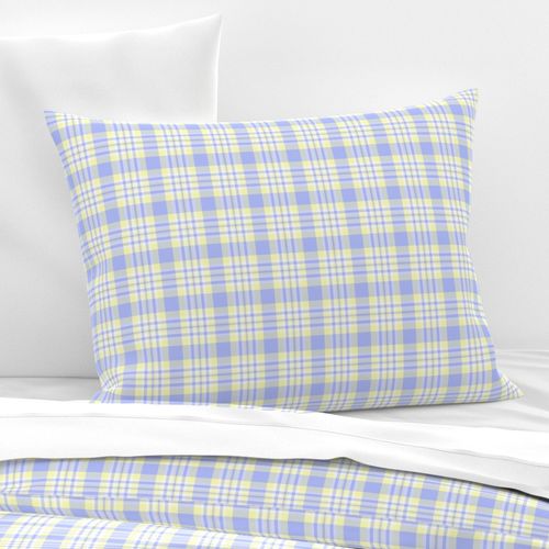 Blue Yellow Plaid Gingham Check