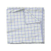 Blue Yellow Plaid Gingham Check