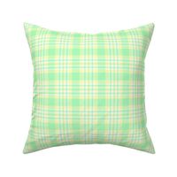 Mint Green Yellow Plaid Gingham Check