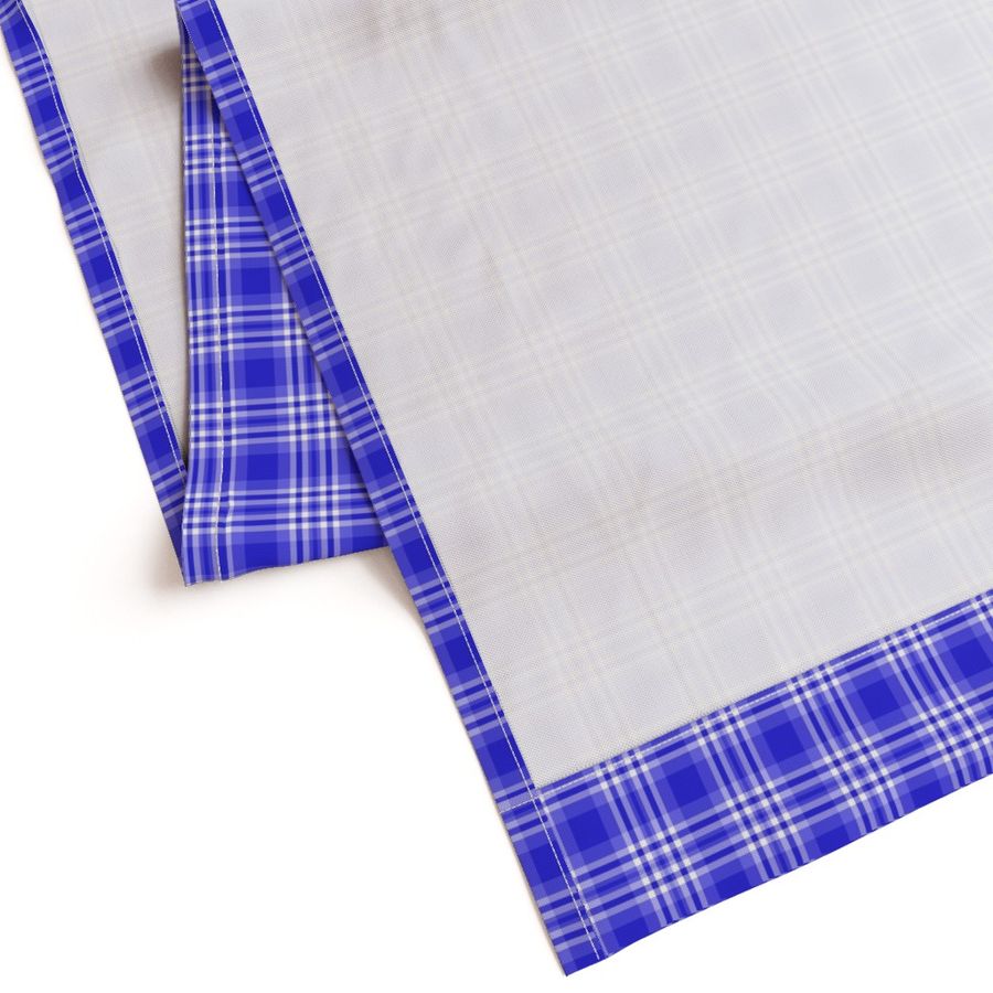 Blue Plaid Gingham Check