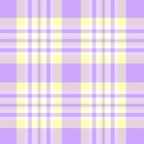 Purple Lavender Yellow Plaid Gingham Check 