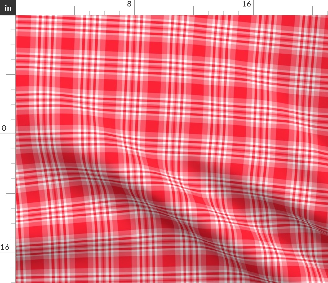 Red Plaid Gingham Check 