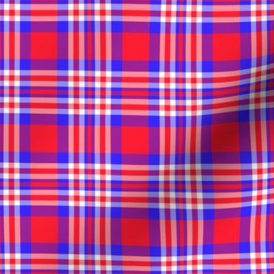 Red Navy Blue Plaid Gingham Check