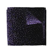 purple watercolor dots on black double border