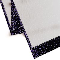 purple watercolor dots on black double border