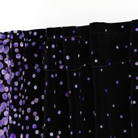 purple watercolor dots on black double border