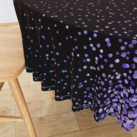 purple watercolor dots on black double border